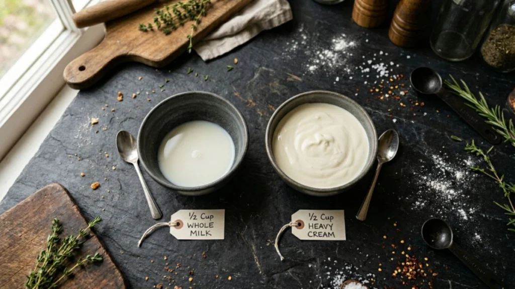 whole milk vs heavy cream — the core ingredient difference between gelato and ice cream