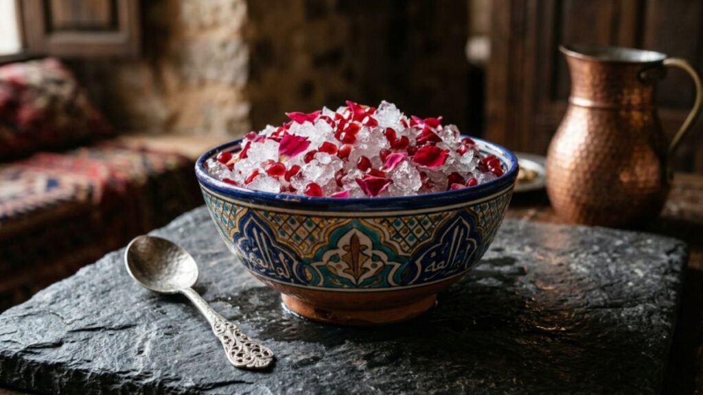 ancient Arabian sharbat early origins of frozen desserts history