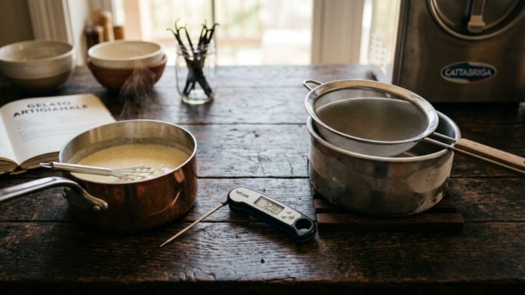 essential tools for making gelato at home