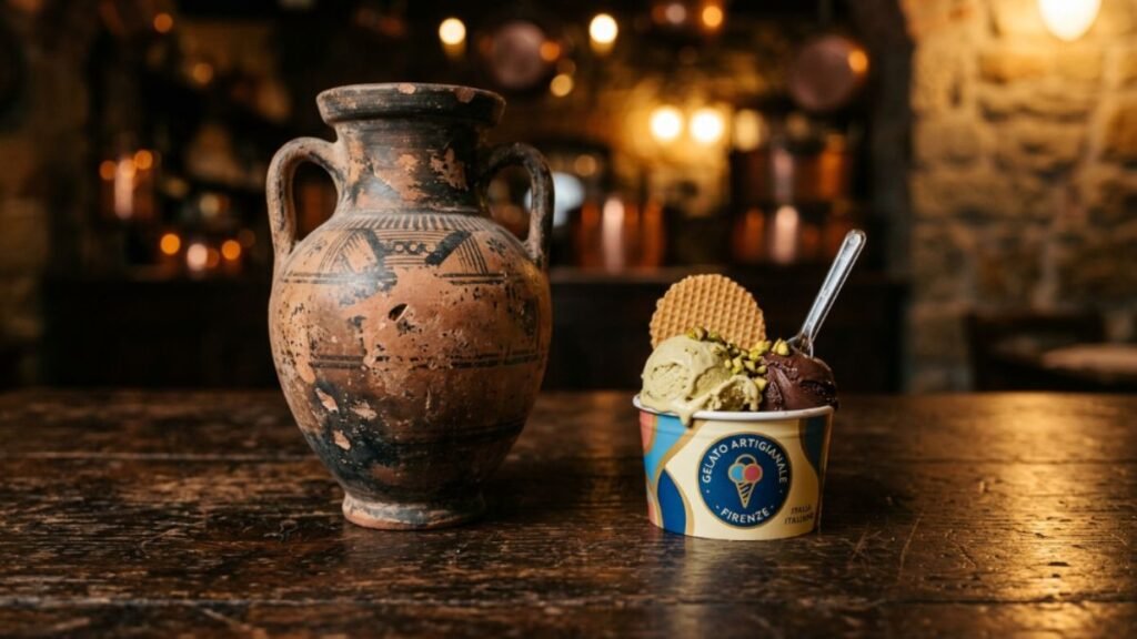 history of ice cream from ancient origins to modern Italian gelato