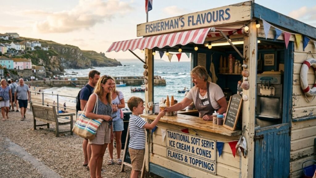 British seaside ice cream tradition  European frozen desserts cultural guide